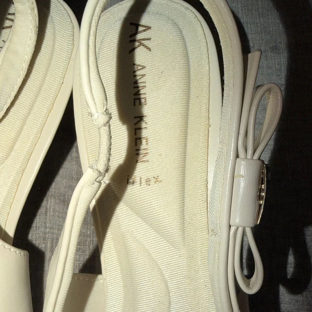 Anne Klein Women's Elegant Cream Heels - Picture 3 of 5